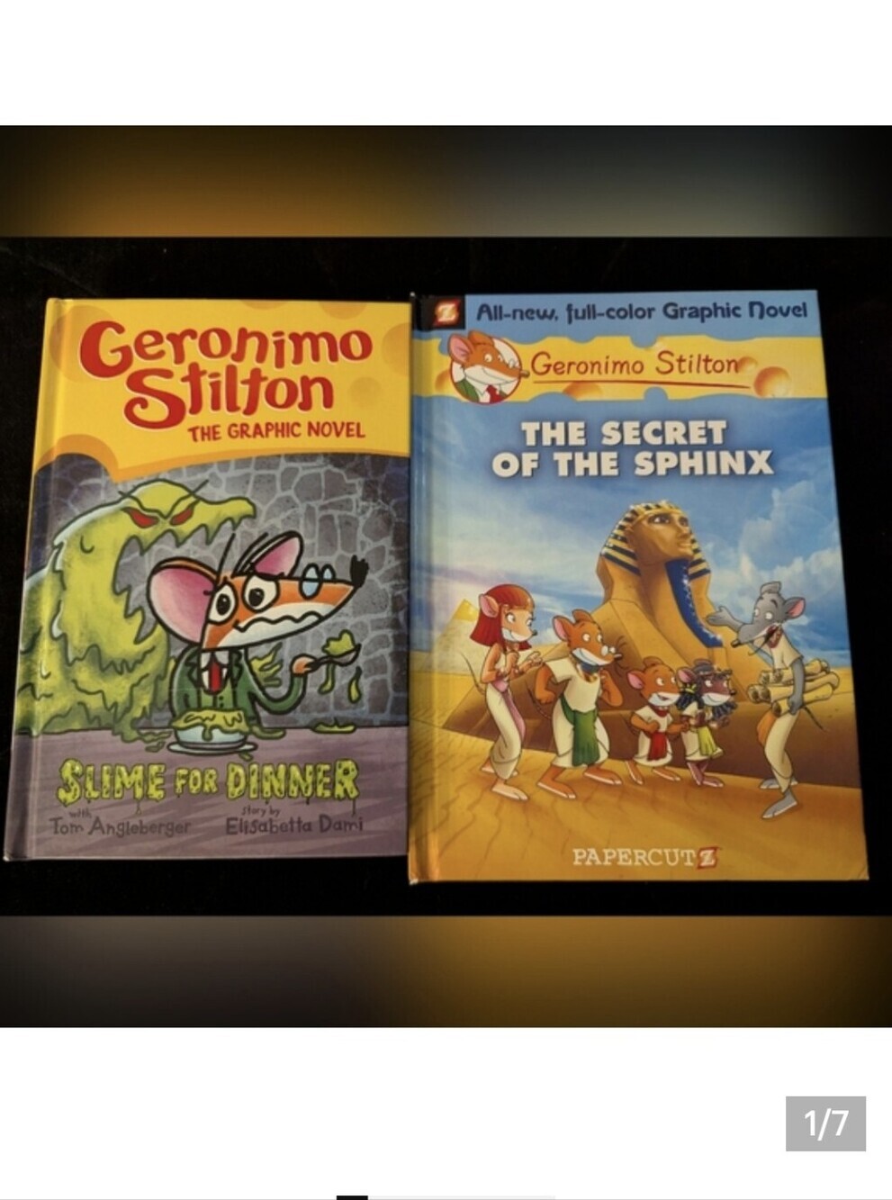 🍁Geronimo Stilton Graphic Novels 2 Hardcover Books Reading Level Grades 2-4